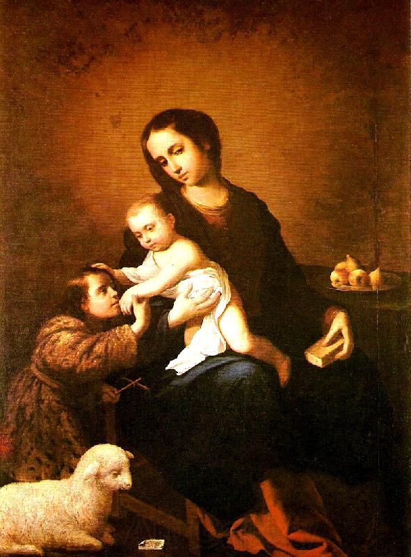 Francisco de Zurbaran virgin and child with st. Norge oil painting art